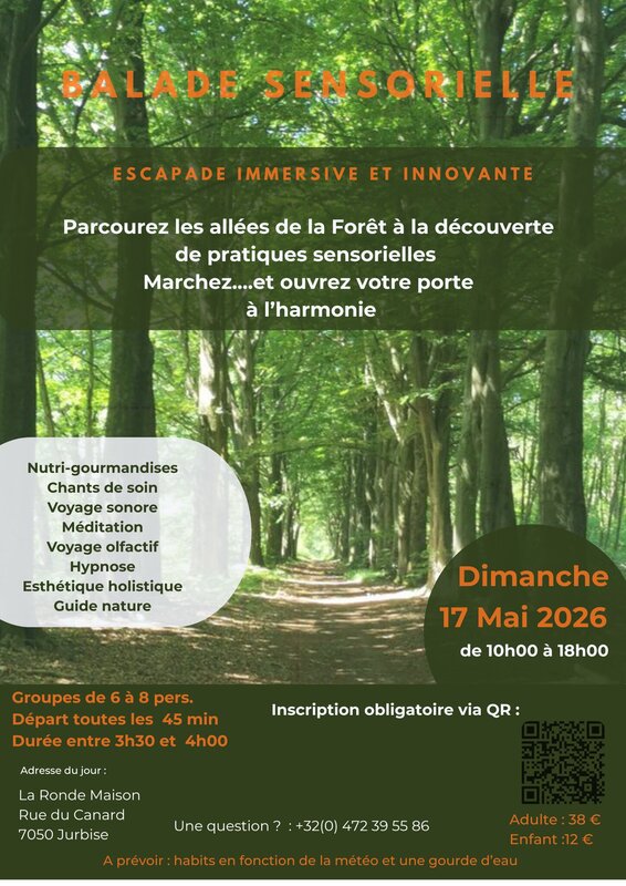 Stages,cours Balade sensorielle