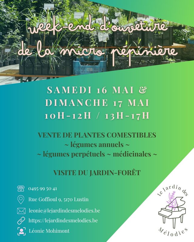 Loisirs ✨ Week-end d ouverture la micro pépinière ✨