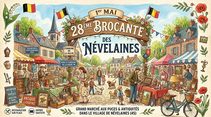  28ème Brocante Névelaines  (Avenue Névelaines alentours)