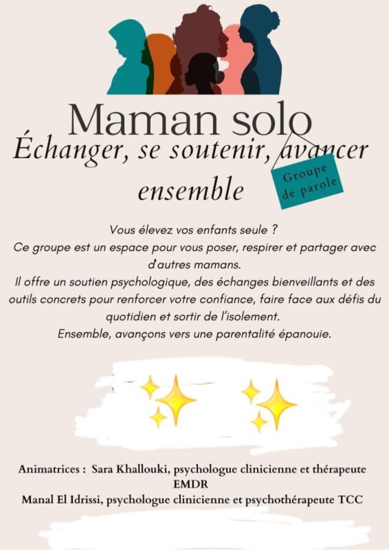 Conférences Groupe parole pour mamans solos