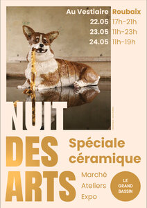 Expositions Nuit Arts 100% céramique Vestiaire