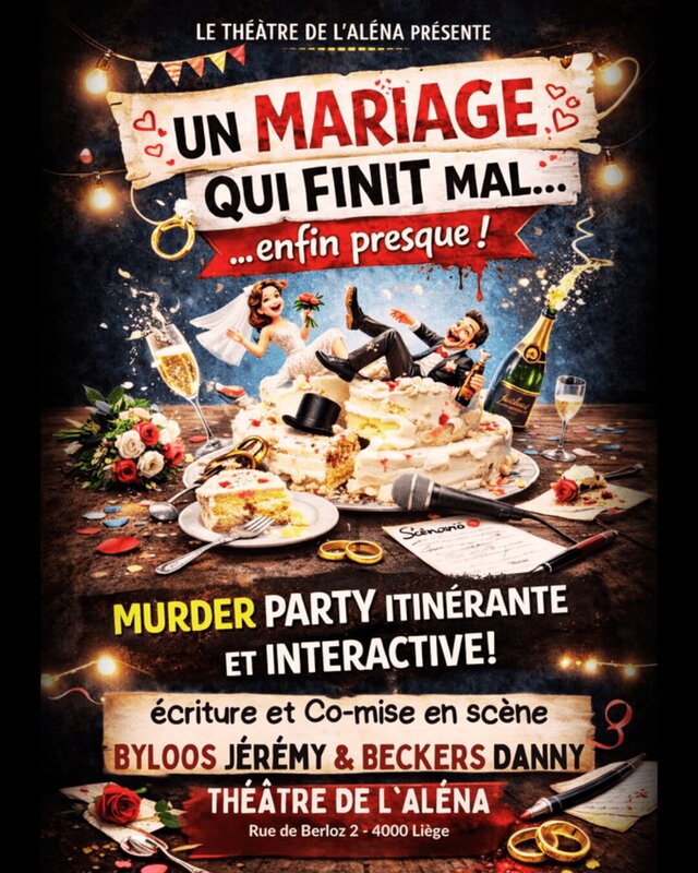 Spectacles Un mariage finit mal… enfin presque ! Murder party