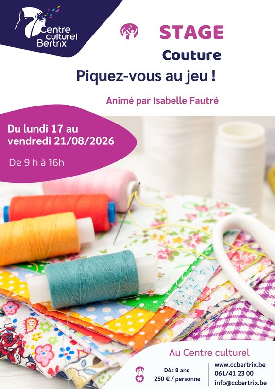 Stages,cours Couture