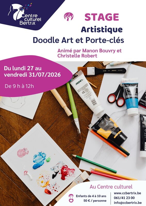 Stages,cours Artistique : Doodle et Porte-clés