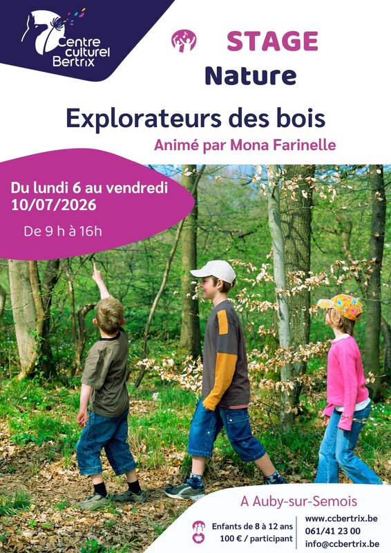 Stages,cours Nature : Explorateurs bois
