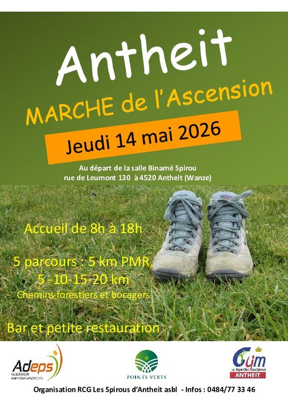 Loisirs Marche Adeps club gym Spirous d Antheit