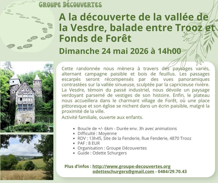 Loisirs A découverte la vallée la Vesdre, balade entre Trooz Fonds Forêt