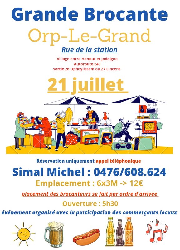  Grande brocante Orp-le-grand