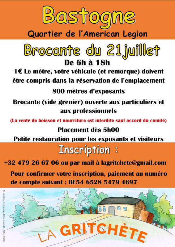  10ième brocante l American Légion