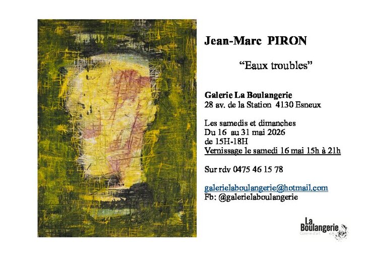 Expositions Eaux Troubles Exposition peintures
