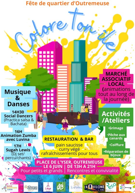 Loisirs Colore Île - Fête quartier d Outremeuse