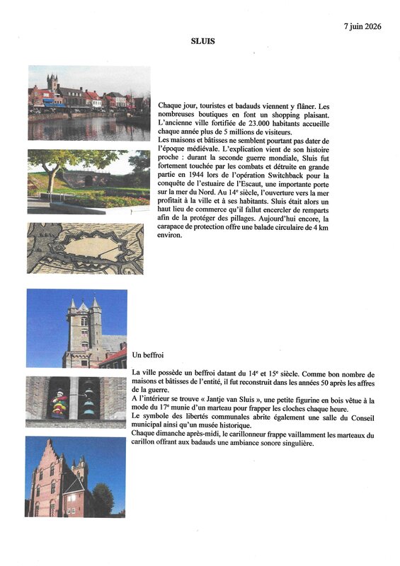 Excursions, séjours Excursion car destination Sluis Pays Bas