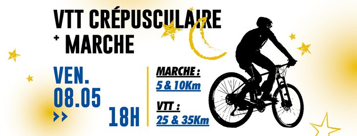 Loisirs Vtt crépusculaire + marche