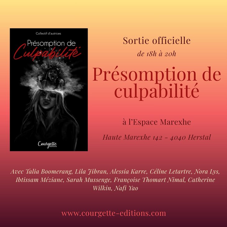 Conférences Ecrire solo, créer ensemble: sortie officielle Présomption Culpabilité