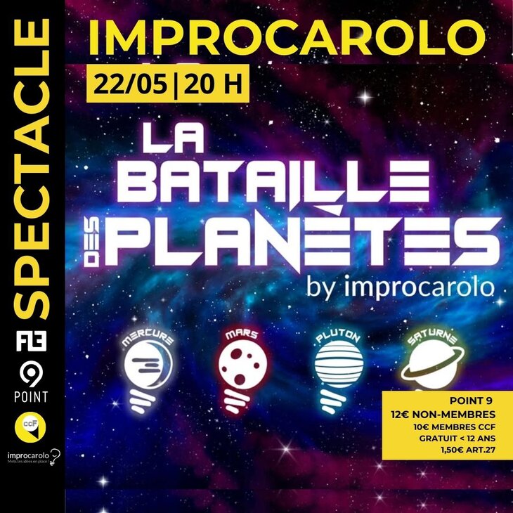 Spectacles Improcarolo | Bataille Planètes