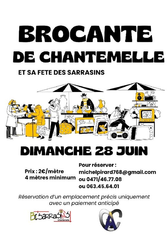  Belle Brocante dans cadre la Fête Sarrasins