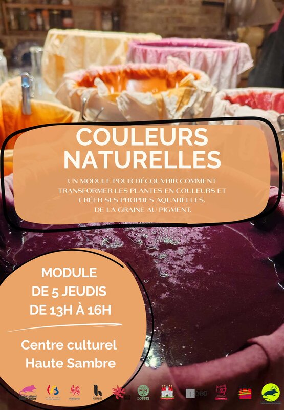 Stages,cours Atelier : Couleurs naturelles