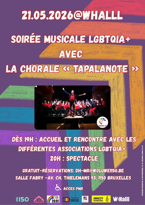 Soirées Soirée soutien droits personnes Lgbtqia+ avec chorale Tapalanote