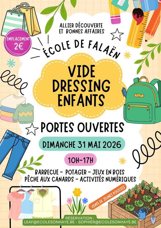 Loisirs Vide dressing enfants / portes ouvertes