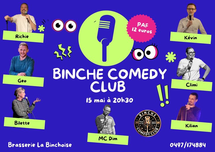 Spectacles Binche Comedy Club : Saison Plateau 4