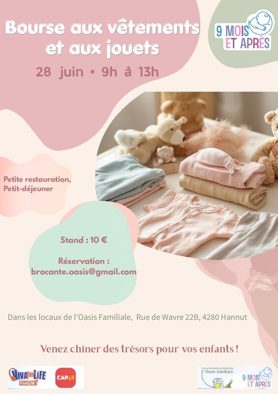 Loisirs Bourse vêtements aux jouets