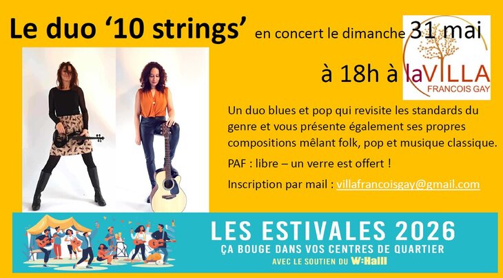 Concerts  10 strings  concert la Villa François Gay