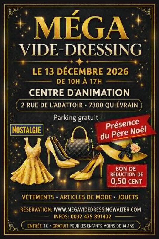Loisirs Nouveau ! MegaVidedressingWalter Quiévrain