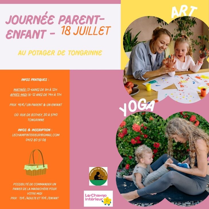Stages,cours Journée Parent-Enfant : Yoga & Plastique