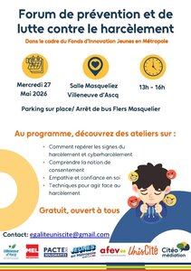 Conférences Forum prévention de lutte contre harcèlement
