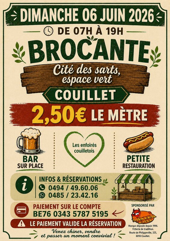  Brocante cité sarts , espace vert