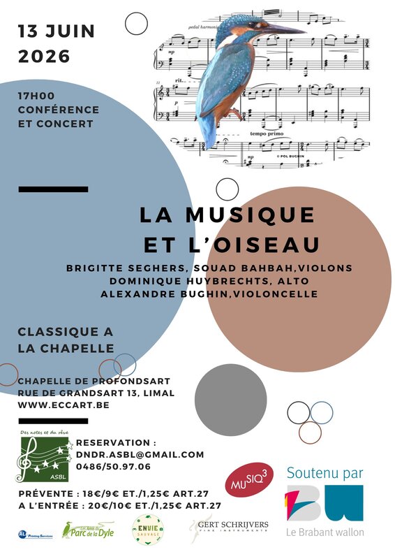 Concerts La musique l’oiseau Quatuor cordes - Conférence concert