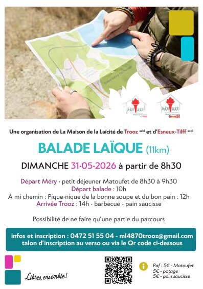 Loisirs Balade Laïque : relier Méry Trooz - 11km