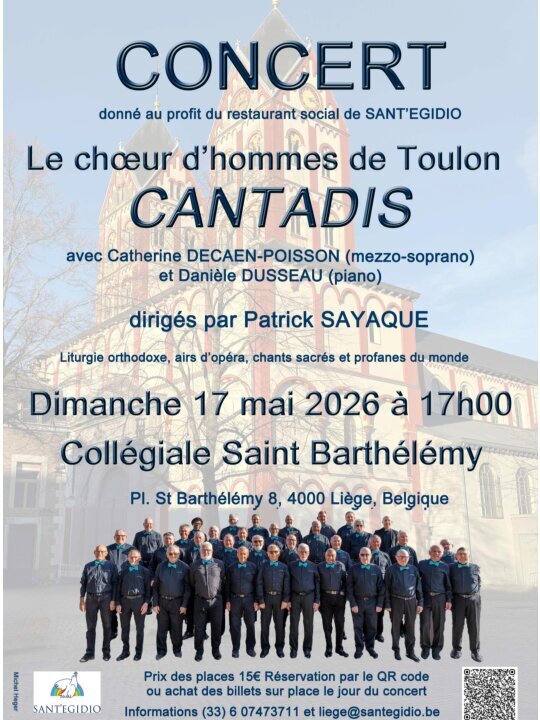 Concerts Concert chœur d hommes Cantadis