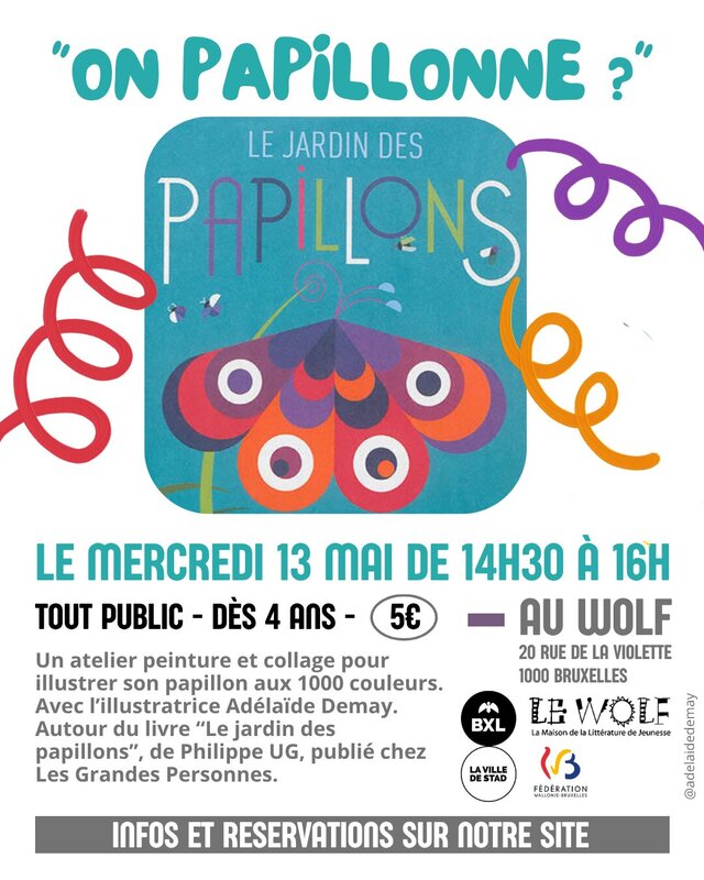 Stages,cours Atelier tout-public papillonne ? 