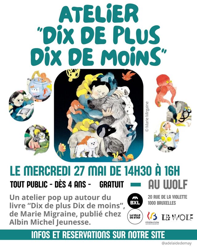 Stages,cours Atelier tout-public  Dix plus de moins 