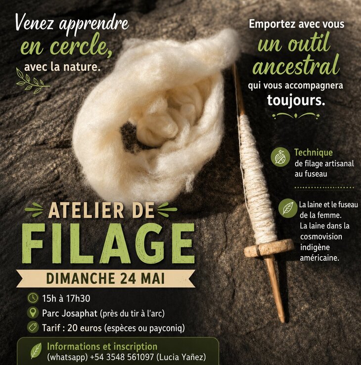 Stages,cours Atelier Filage