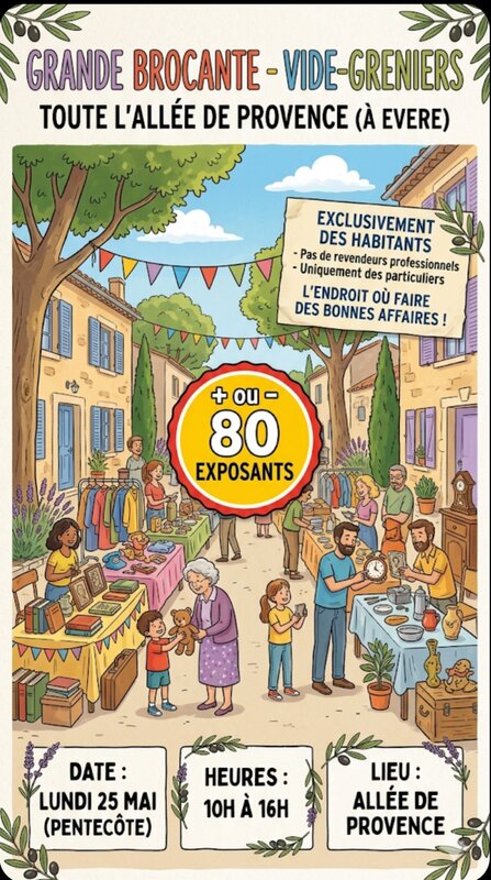  Grand vide grenier l Allées Provence