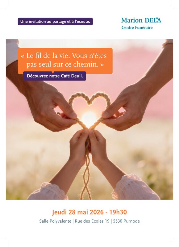 Conférences Café Deuil : fil la vie. Vous n êtes seul ce chemin.