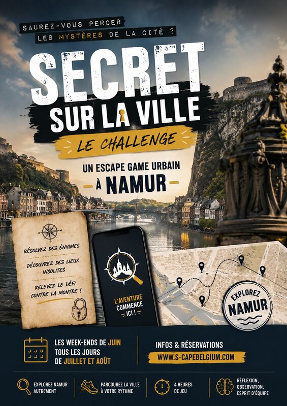 Loisirs Escape Game Urbain - Secret la ville, Challenge - S-Cape Belgium