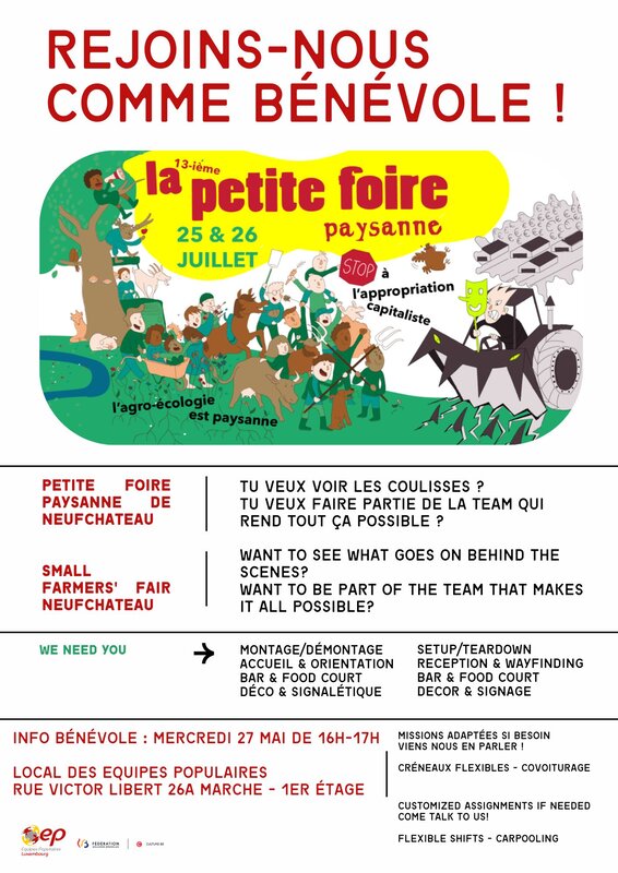 Conférences Deviens cœur battant la Petite Foire Tour­nay (Neufchâteau)