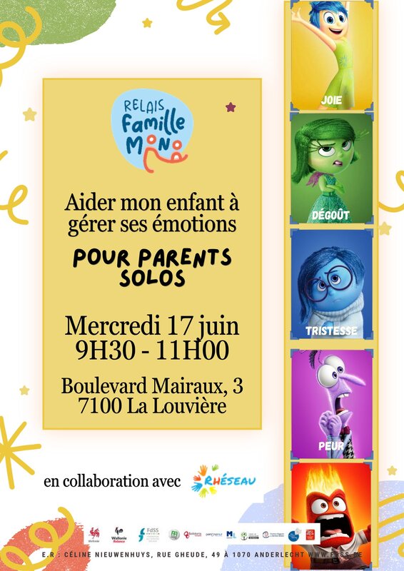 Stages,cours Relais Familles Mono | Aider enfant mieux gérer émotions