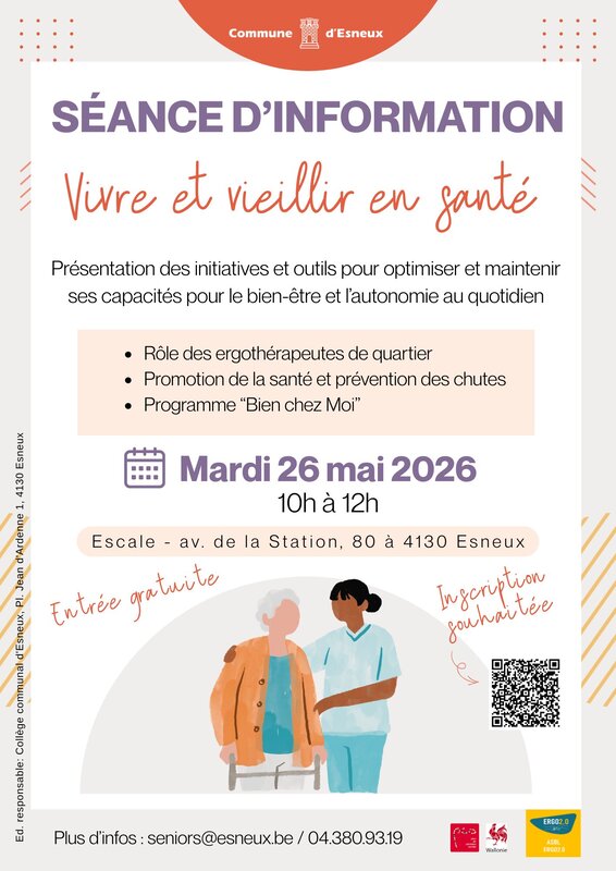 Conférences Séance d’information   Vivre vieillir santé  