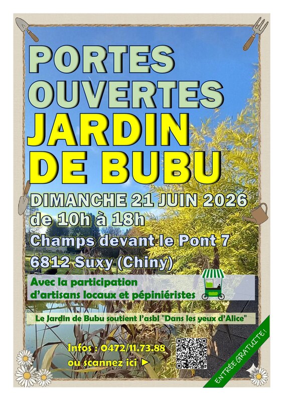 Loisirs Portes ouvertes jardin Bubu