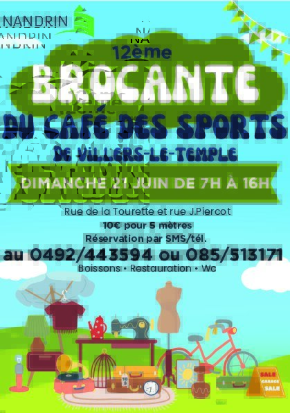  12 brocante café sports