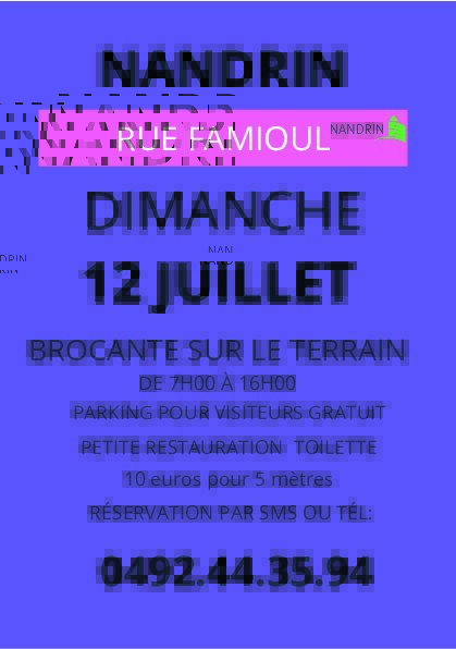  Les brocantes Nandrin