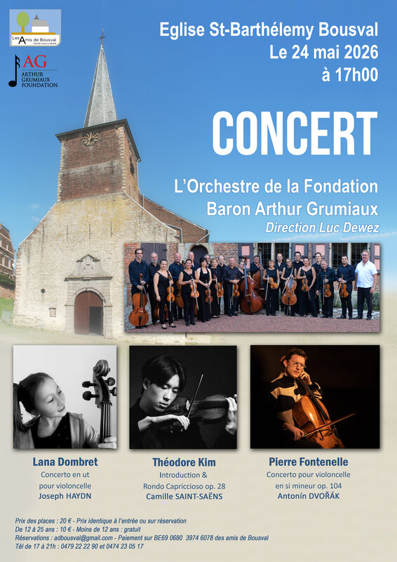 Concerts Orchestre la fondation Arthur Grumiaux