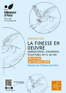 Expositions Exposition Finesse Œuvre : marqueteries, dinanderies, sculptures fil fer