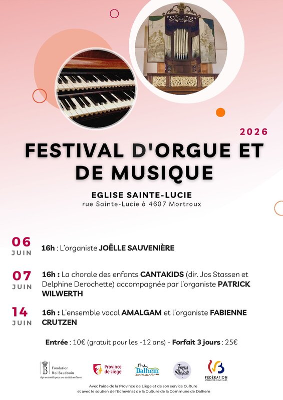 Concerts Festival d orgue de musique