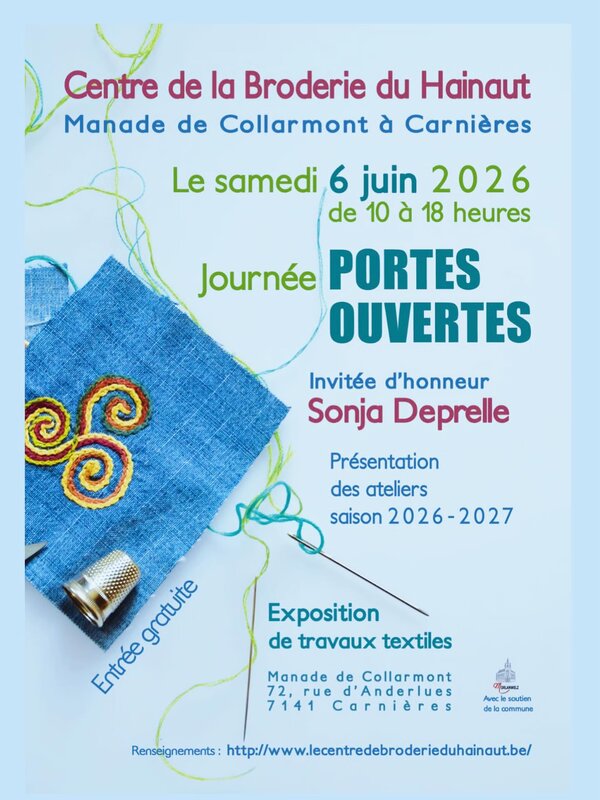 Loisirs Portes ouvertes Centre Broderie Hainaut