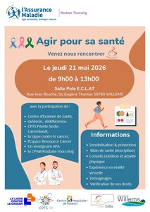 Stages,cours Agir pour santé : matinée sensibilisation de prévention